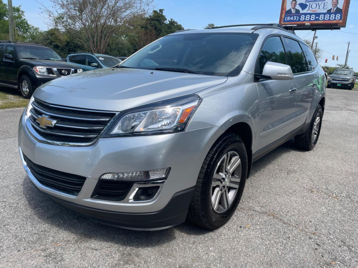 2017 SILVER /GRAY Chevrolet Traverse (1GNKRHKD8HJ) , located at 5103 Dorchester Rd., Charleston, SC, 29418-5607, (843) 767-1122, 36.245171, -115.228050 - Clean and Spacious Interior with Bose Stereo CD/AUX/Sat/Bluetooth, OnStar, Power Everything (windows, locks, seat, mirrors), Heated Seats, Power Liftgate, All-weather Mats, Rear Climate Control, Middle Captain's Seats, Keyless Entry, Alloy Wheels. Local Trade-in!! 131k miles Located at New Life Aut - Photo#2